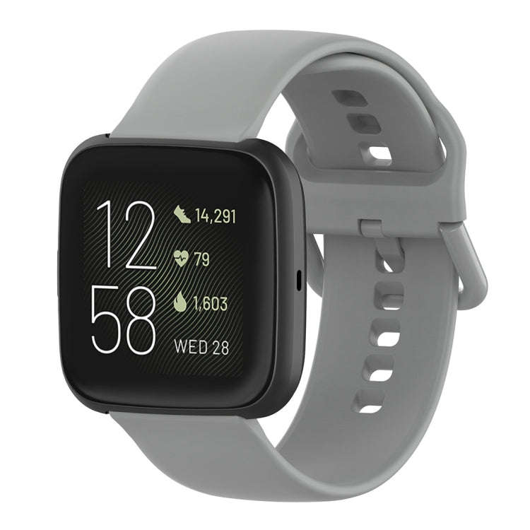 23mm Color Buckle Silicone Wrist Strap Watch Band for Fitbit Versa 2 / Versa / Versa Lite / Blaze...