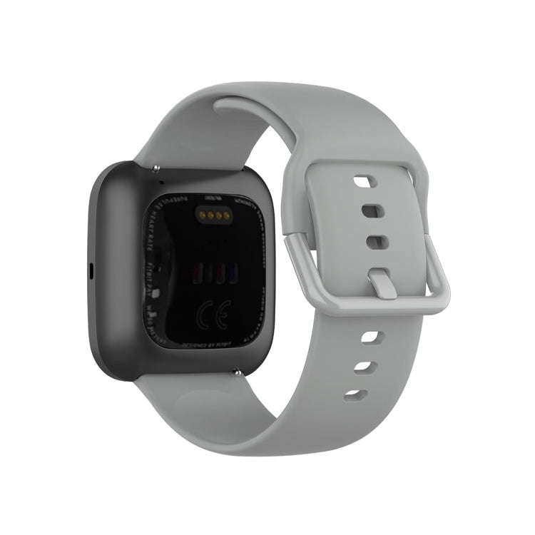 23mm Color Buckle Silicone Wrist Strap Watch Band for Fitbit Versa 2 / Versa / Versa Lite / Blaze...