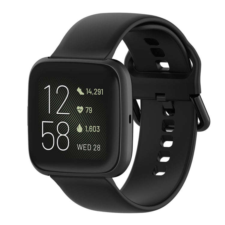 23mm Color Buckle Silicone Wrist Strap Watch Band for Fitbit Versa 2 / Versa / Versa Lite / Blaze...