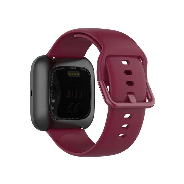 23mm Color Buckle Silicone Wrist Strap Watch Band for Fitbit Versa 2 / Versa / Versa Lite / Blaze...