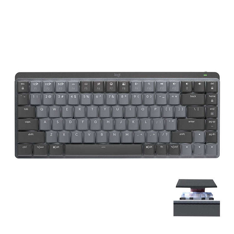 Logitech MX Mechanical Mini Wireless Bluetooth Dual Mode Keyboard with Logi Bolt USB Receiver(Bro...