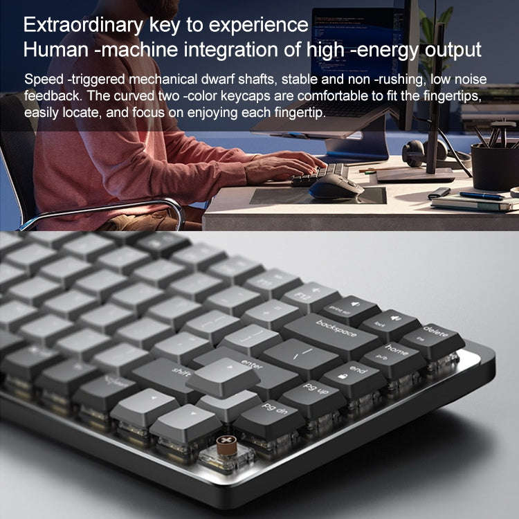 Logitech MX Mechanical Mini Wireless Bluetooth Dual Mode Keyboard with Logi Bolt USB Receiver(Bro...