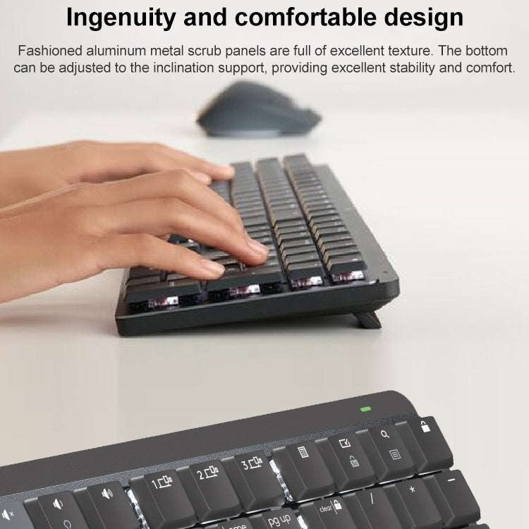 Logitech MX Mechanical Mini Wireless Bluetooth Dual Mode Keyboard with Logi Bolt USB Receiver(Bro...