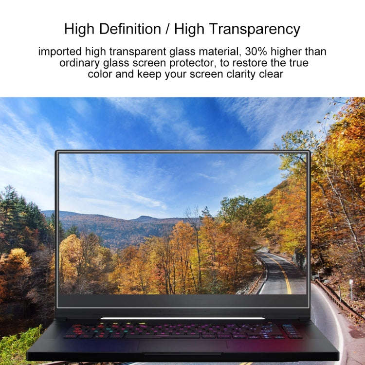 For ASUS ROG ZEPHYRUS (M15) 15.6 inch Laptop Screen HD Tempered Glass Protective Film