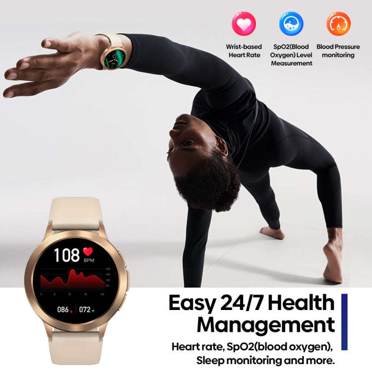Zeblaze Btalk 2 1.3 inch Round Screen HD Smart Watch Supports Voice Calls/Health Monitoring(Black)