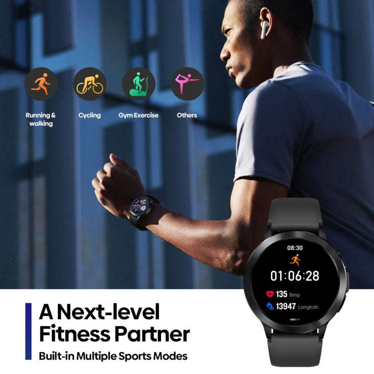 Zeblaze Btalk 2 1.3 inch Round Screen HD Smart Watch Supports Voice Calls/Health Monitoring(Black)