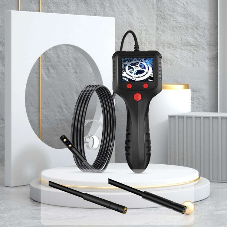 P100 8mm Side 2.4 inch HD Handheld Endoscope Hardline with LCD Screen, Length:50m