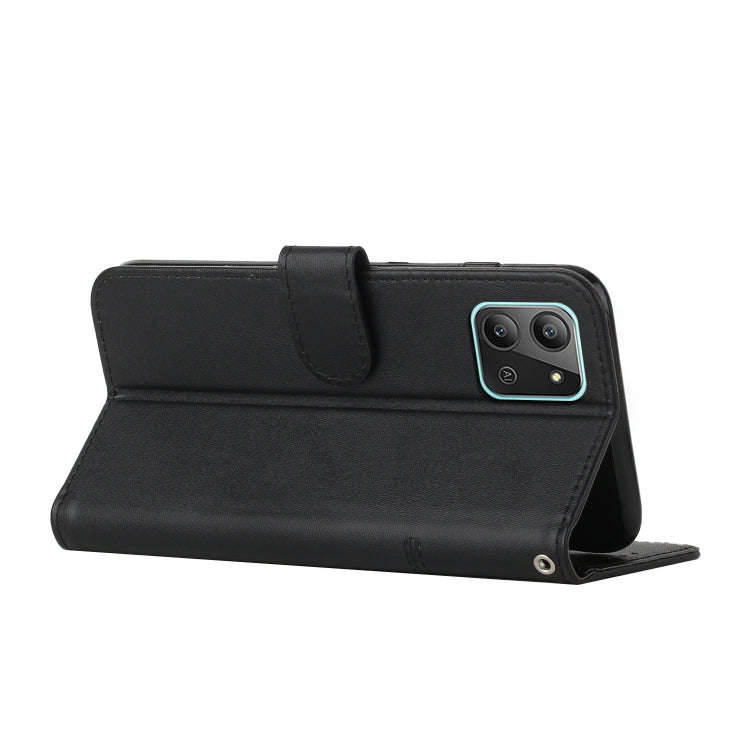 For Infinix Hot 11 2022 Stitching Calf Texture Buckle Leather Phone Case(Black)