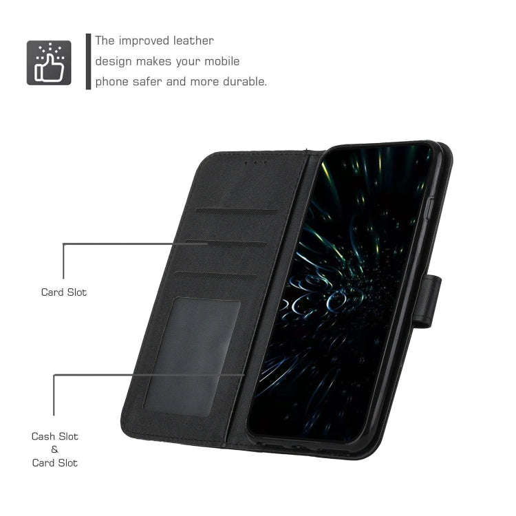 For Infinix Hot 11 2022 Stitching Calf Texture Buckle Leather Phone Case(Black)