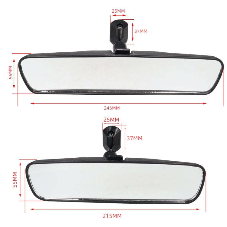 10 inch Car Modified Large Field View Reflective Auxiliary Mirror