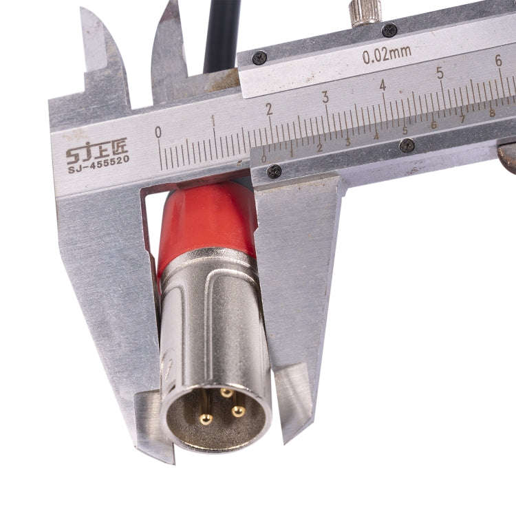 TC227YXK402-03 3.5mm Female to Dual XLR 3pin Male Audio Cable, Length: 30cm(Red Black)