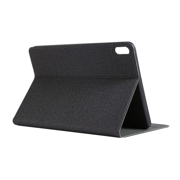 For Huawei Matepad 10.4 Cloth TPU Protective Case with Holder(Black)