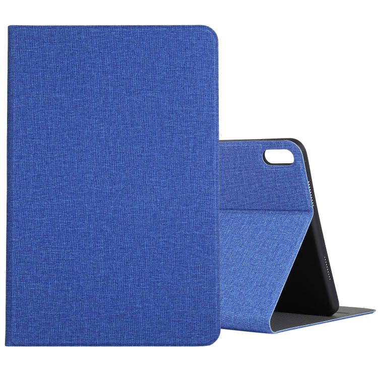For Huawei Matepad 10.4 Cloth TPU Protective Case with Holder(Dark Blue)