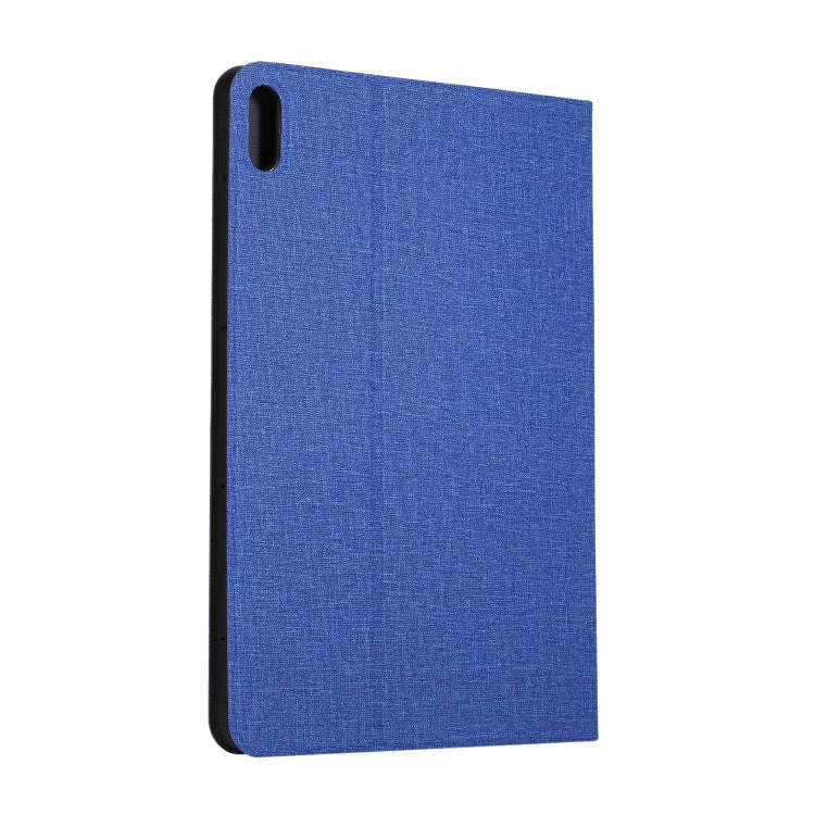 For Huawei Matepad 10.4 Cloth TPU Protective Case with Holder(Dark Blue)