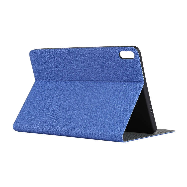 For Huawei Matepad 10.4 Cloth TPU Protective Case with Holder(Dark Blue)