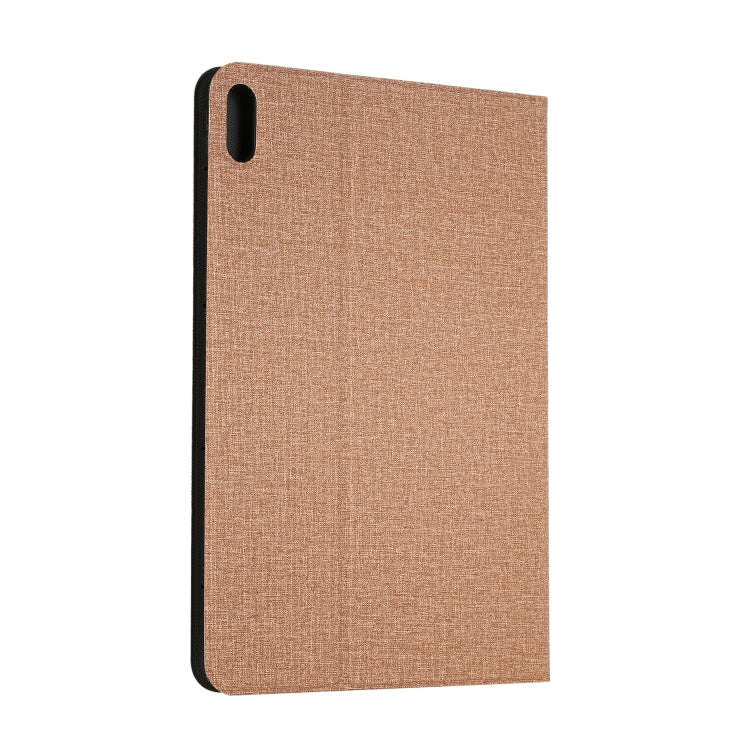 For Huawei Matepad 10.4 Cloth TPU Protective Case with Holder(Gold)