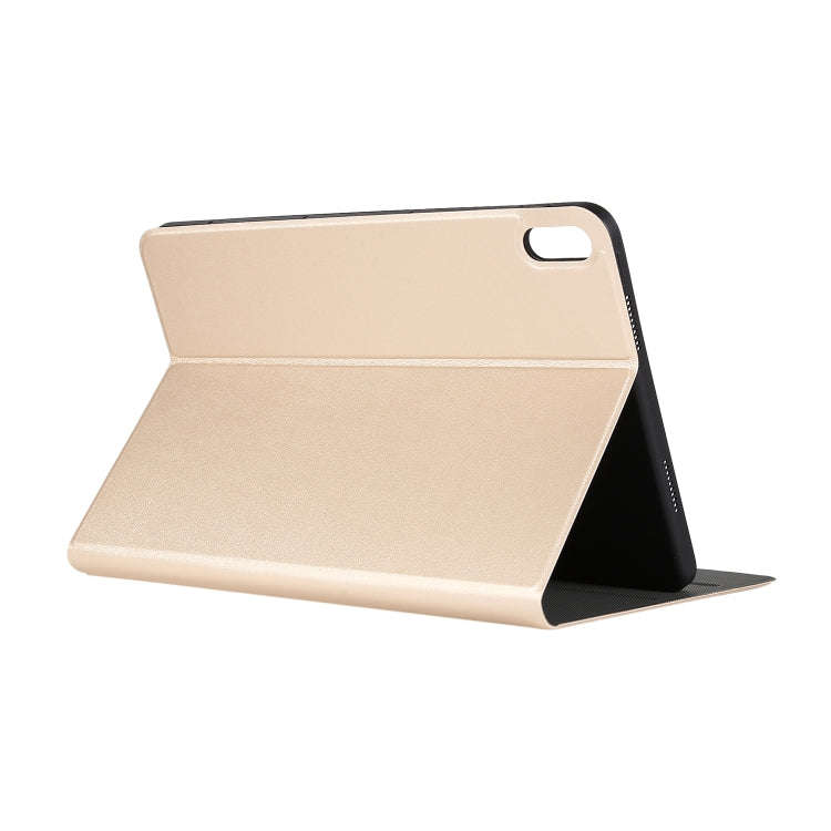 For Huawei Matepad 10.4 Elastic Leather TPU Protective Case with Holder(Gold)