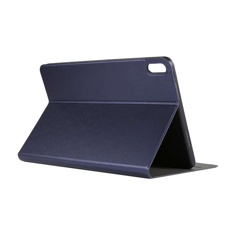 For Huawei Matepad 10.4 Elastic Leather TPU Protective Case with Holder(Dark Blue)