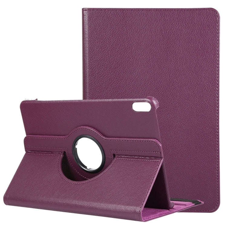 For Huawei Matepad 10.4 Litchi Texture Horizontal Flip 360 Degrees Rotation Leather Case with Hol...