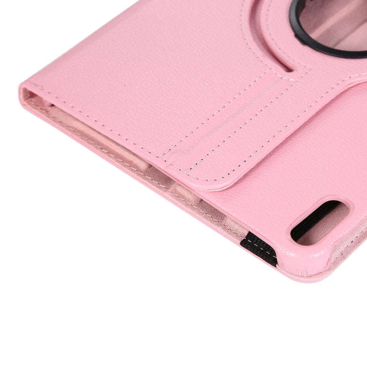 For Huawei Matepad 10.4 Litchi Texture Horizontal Flip 360 Degrees Rotation Leather Case with Hol...