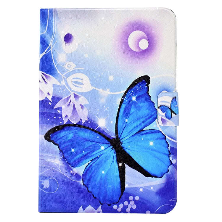 For Huawei MatePad T 10 / T 10s Electric Pressed TPU Leather Tablet Case(Blue Butterfly)