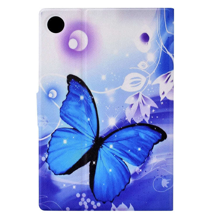 For Huawei MatePad T 10 / T 10s Electric Pressed TPU Leather Tablet Case(Blue Butterfly)