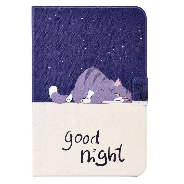For Huawei MatePad T 10 / T 10s Electric Pressed TPU Leather Tablet Case(Lazy Cat)