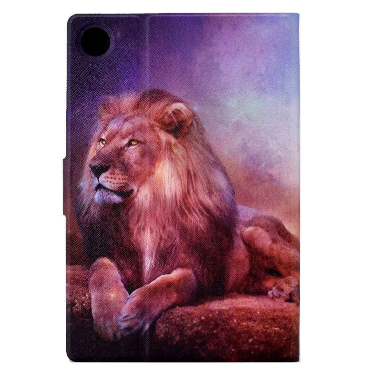 For Huawei MatePad T 10 / T 10s Electric Pressed TPU Leather Tablet Case(Lion King)