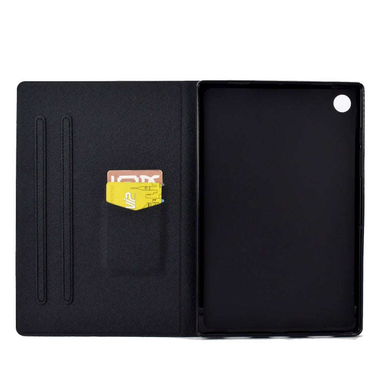 For Huawei MatePad T 10 / T 10s Electric Pressed TPU Leather Tablet Case(Lion King)