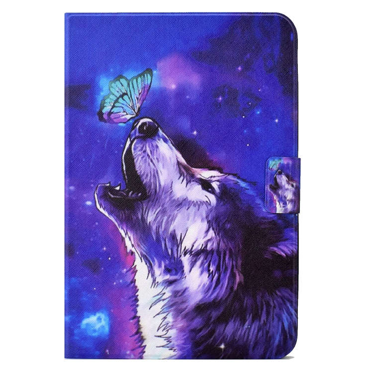 For Huawei MatePad T 10 / T 10s Electric Pressed TPU Leather Tablet Case(Butterfly Wolf)