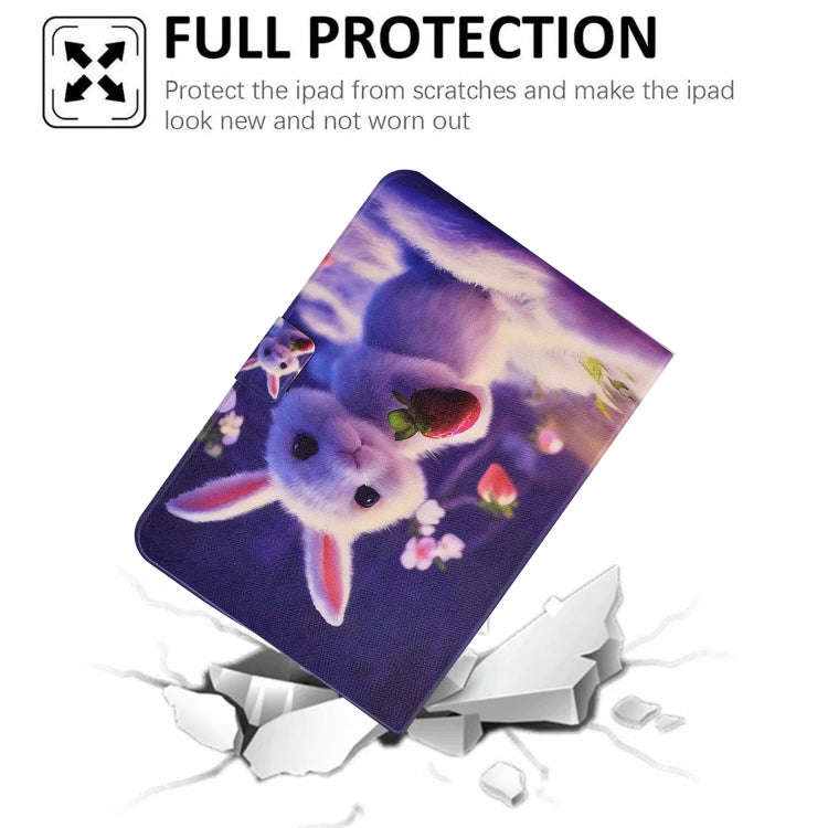 For Huawei MatePad T 10 / T 10s Electric Pressed TPU Leather Tablet Case(Strawberry Bunny)