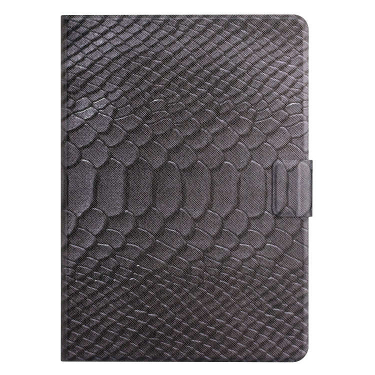 For Huawei MatePad T8 Solid Color Crocodile Texture Leather Tablet Case(Black)