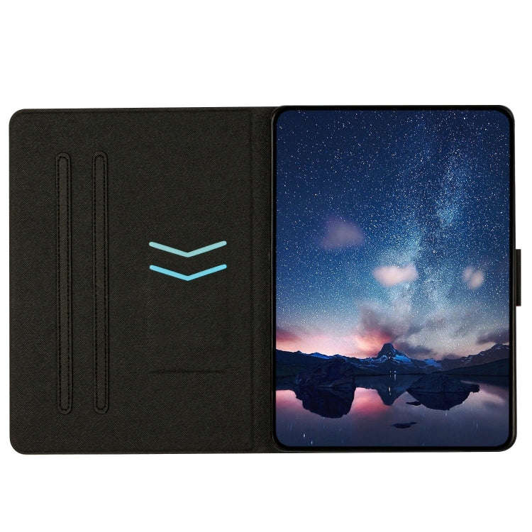 For Huawei MatePad T8 Solid Color Crocodile Texture Leather Tablet Case(Black)