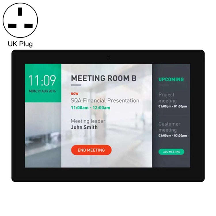 HSD1010T 10.1 inch HD IPS Display Advertising Machine Android 7.1 RK3288 2GB+16GB, Plug Type:UK Plug