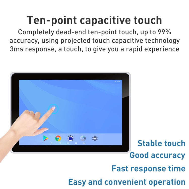 HSD1010T 10.1 inch HD IPS Display Advertising Machine Android 7.1 RK3288 2GB+16GB, Plug Type:UK Plug