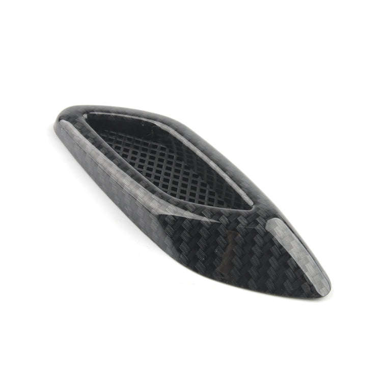 2 in 1 Car Hood Frame Decorative Stickers Fender Air Outlet Stickers(Black)