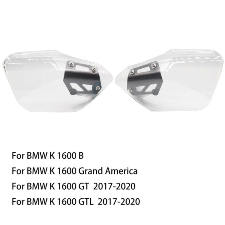 For BMW K 1600 B / K 1600 GT MO-HS005 Motorcycle Windshield Hand Guards Protectors(Transparent)
