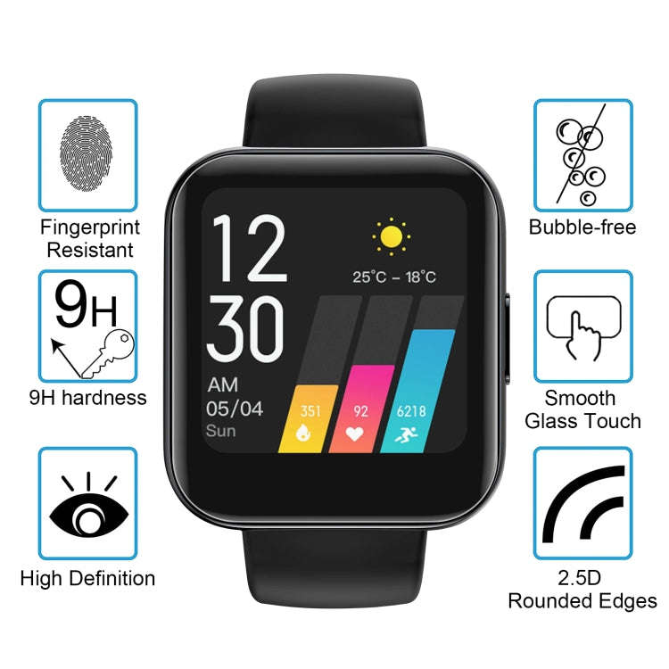 For Realme Watch Smart Watch Tempered Glass Film Screen Protector