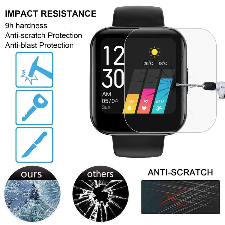 For Realme Watch Smart Watch Tempered Glass Film Screen Protector