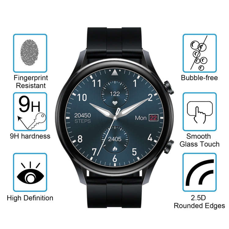 For luoneng G28 Pro Smart Watch Tempered Glass Film Screen Protector