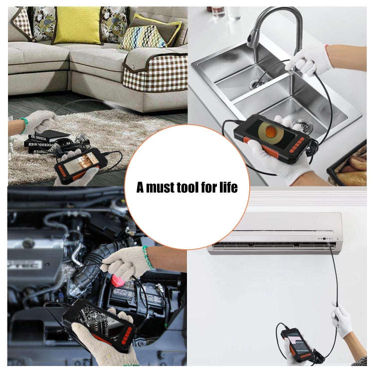 P40 8mm HD Waterproof Portable Integrated Hand-held Vertical Screen Industry Endoscope, Length:2m...