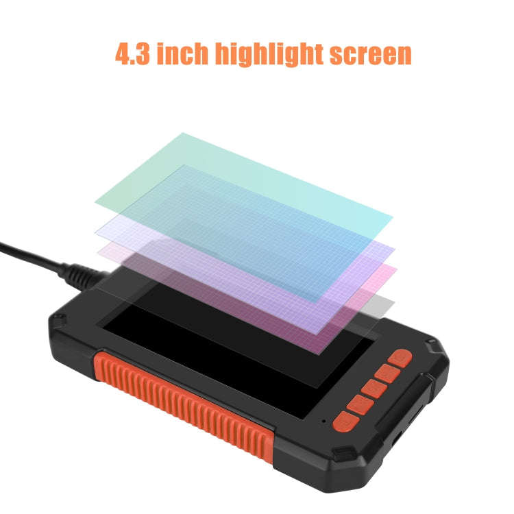 P40 8mm HD Waterproof Portable Integrated Hand-held Vertical Screen Industry Endoscope, Length:2m...