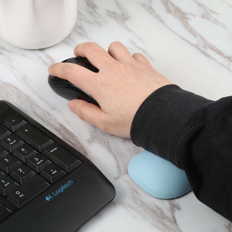 Silicone Rubber Wrist Guard Mouse Holder(Blue)