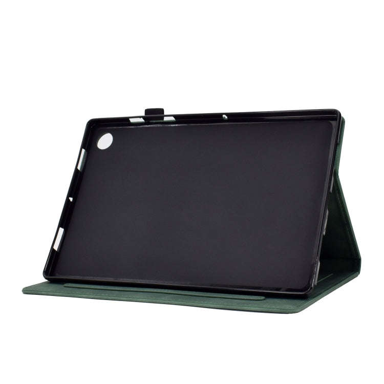 For Huawei MatePad T 10s Tower Embossed Leather Tablet Case(Green)