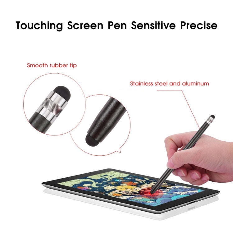 Universal Cloth Head + Silicone Head Stylus(Black)