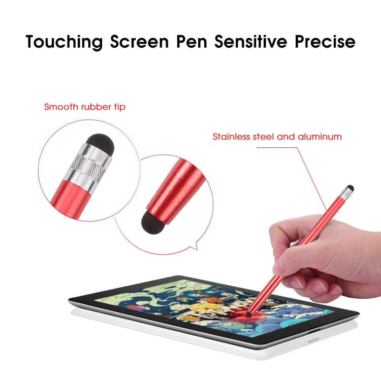 Universal Cloth Head + Silicone Head Stylus(Red)