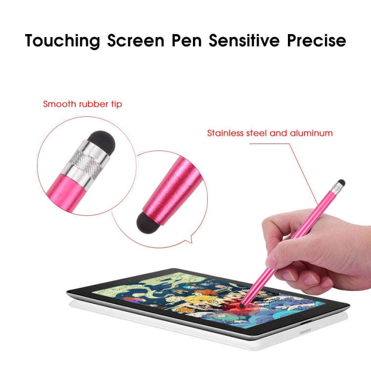 Universal Cloth Head + Silicone Head Stylus(Rose Red)