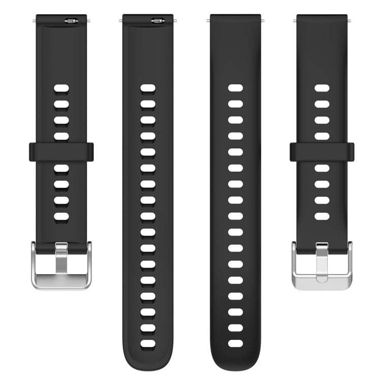 For Keep Band B5 / B4 / B4 Lite 16mm Glossy Surface Silicone Watch Band(Black)