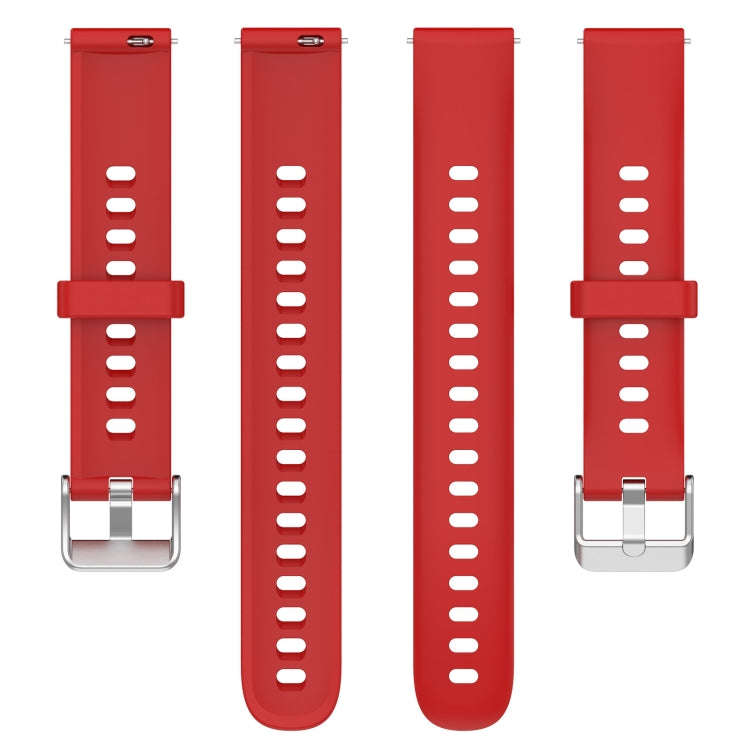 For Keep Band B5 / B4 / B4 Lite 16mm Glossy Surface Silicone Watch Band(Red)