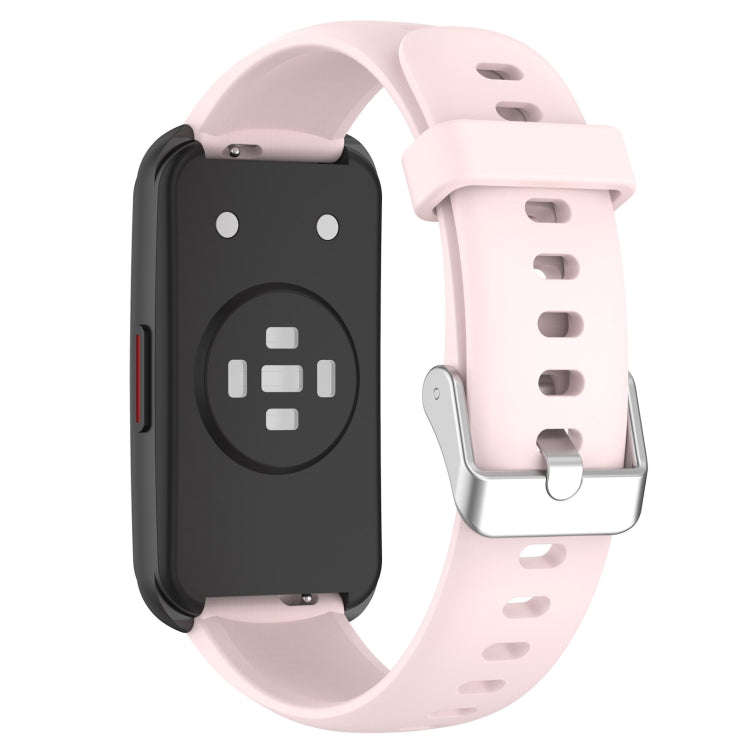 For Keep Band B5 / B4 / B4 Lite 16mm Glossy Surface Silicone Watch Band(Light Pink)